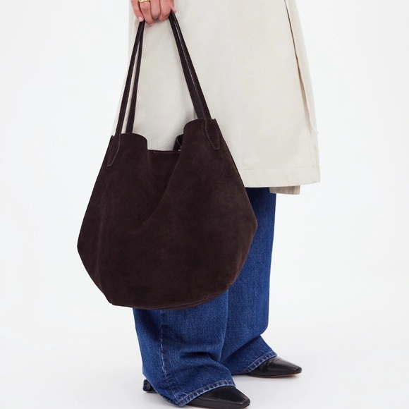 Madewell Handbags - Madewell Dark Brown Suede Shoulder Bag
